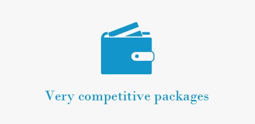 Very competitive packages